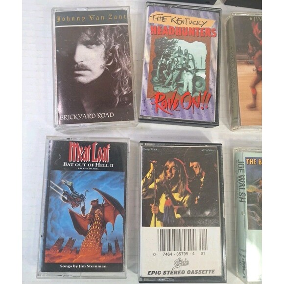 Lot (12) Cassette Tapes Rock Pop Buffett Petty Meat Loaf Simon Walsh Cheap Trick - Picture 5 of 5